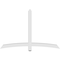 Ekena Millwork Bellingham Architectural Grade PVC Gable Bracket, 72"W x 48"H x 4"D x 4"F, 16/12 Pitch GBP072X48X0404BEL00 - alternate 5